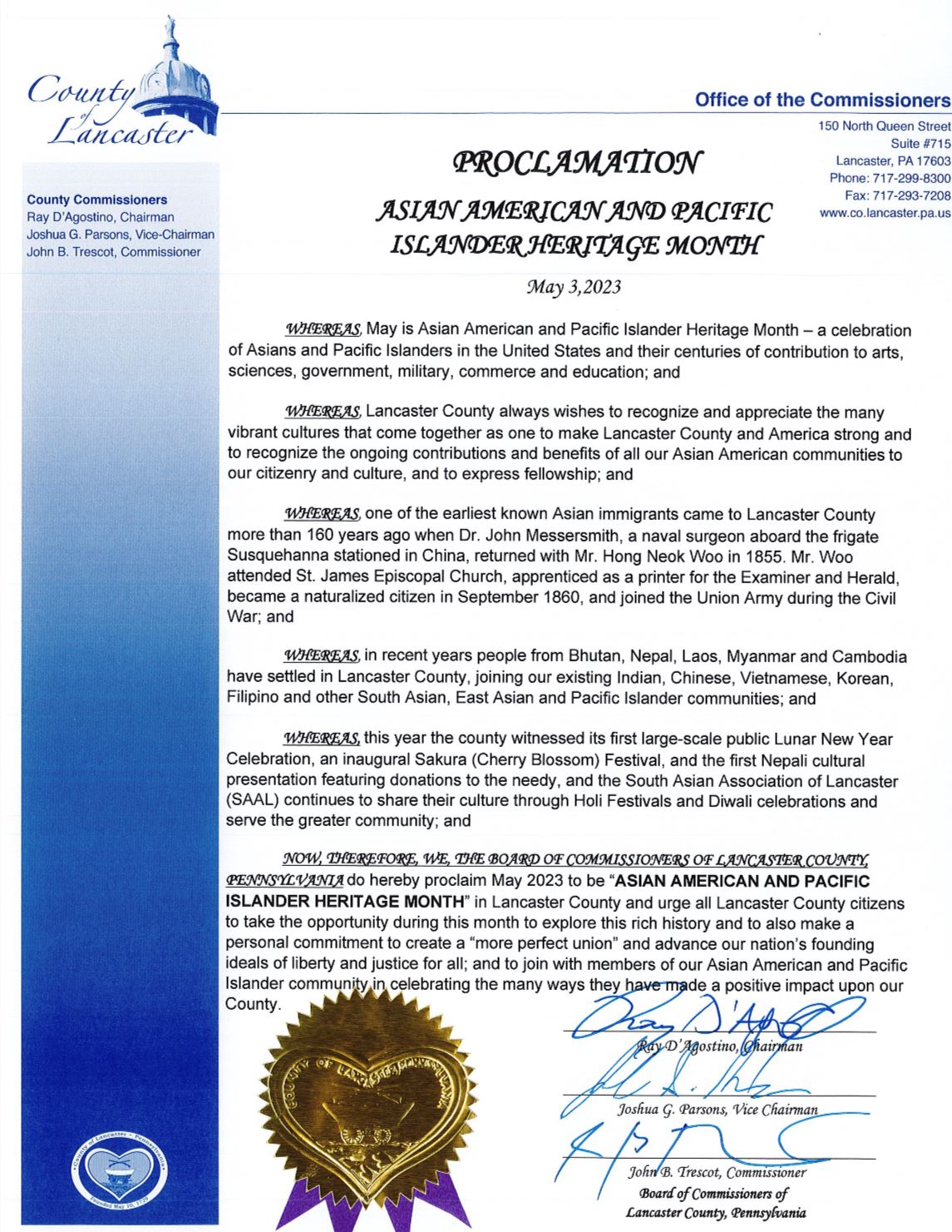 Proclamation - AAPI Month