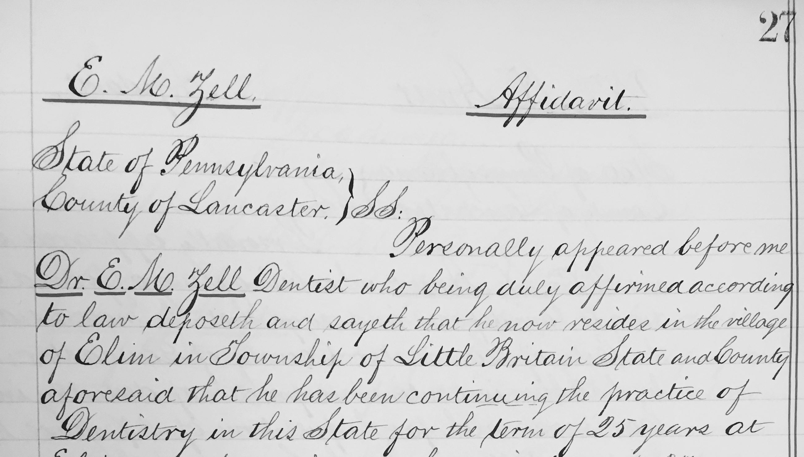 Dentist Register Photo